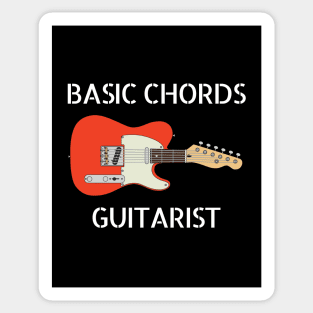 Basic Chords Guitarist Three Frets T-Style Guitar Rosewood Sticker